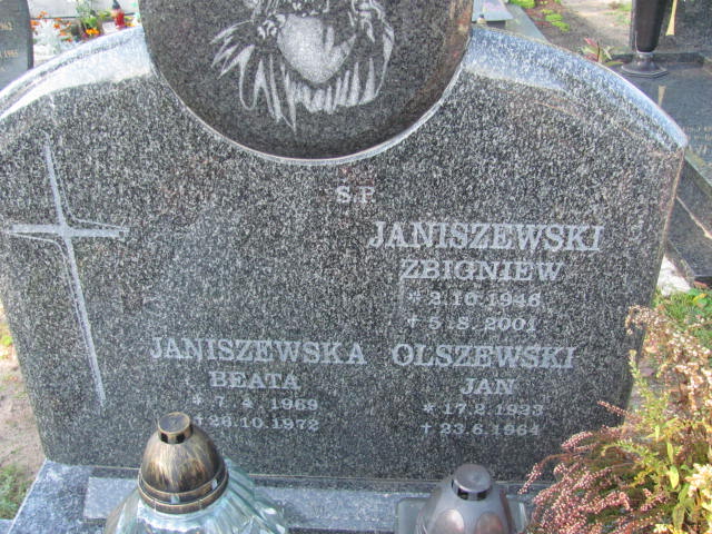 Zbigniew Janiszewski 1946 Czarne - Grobonet - Wyszukiwarka osób pochowanych