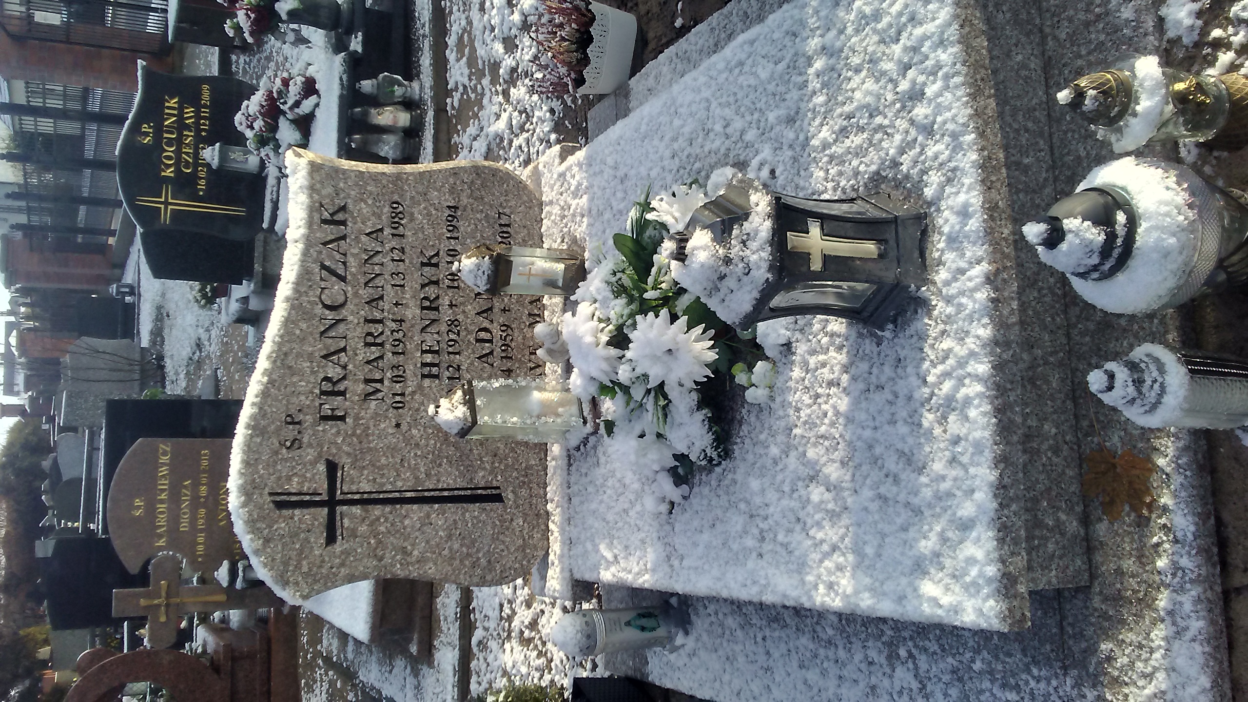 Adam Franczak 1959 Czarne - Grobonet - Wyszukiwarka osób pochowanych