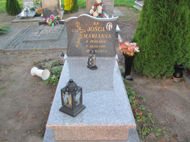 Marianna Jońca 1914 Czarne - Grobonet - Wyszukiwarka osób pochowanych