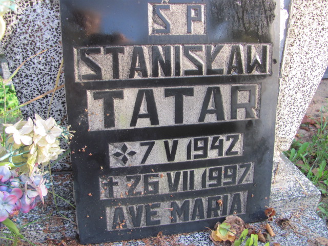 Stanisław Tatar 1942 Czarne - Grobonet - Wyszukiwarka osób pochowanych