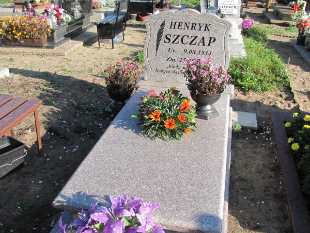 Henryk Szczap 1934 Czarne - Grobonet - Wyszukiwarka osób pochowanych