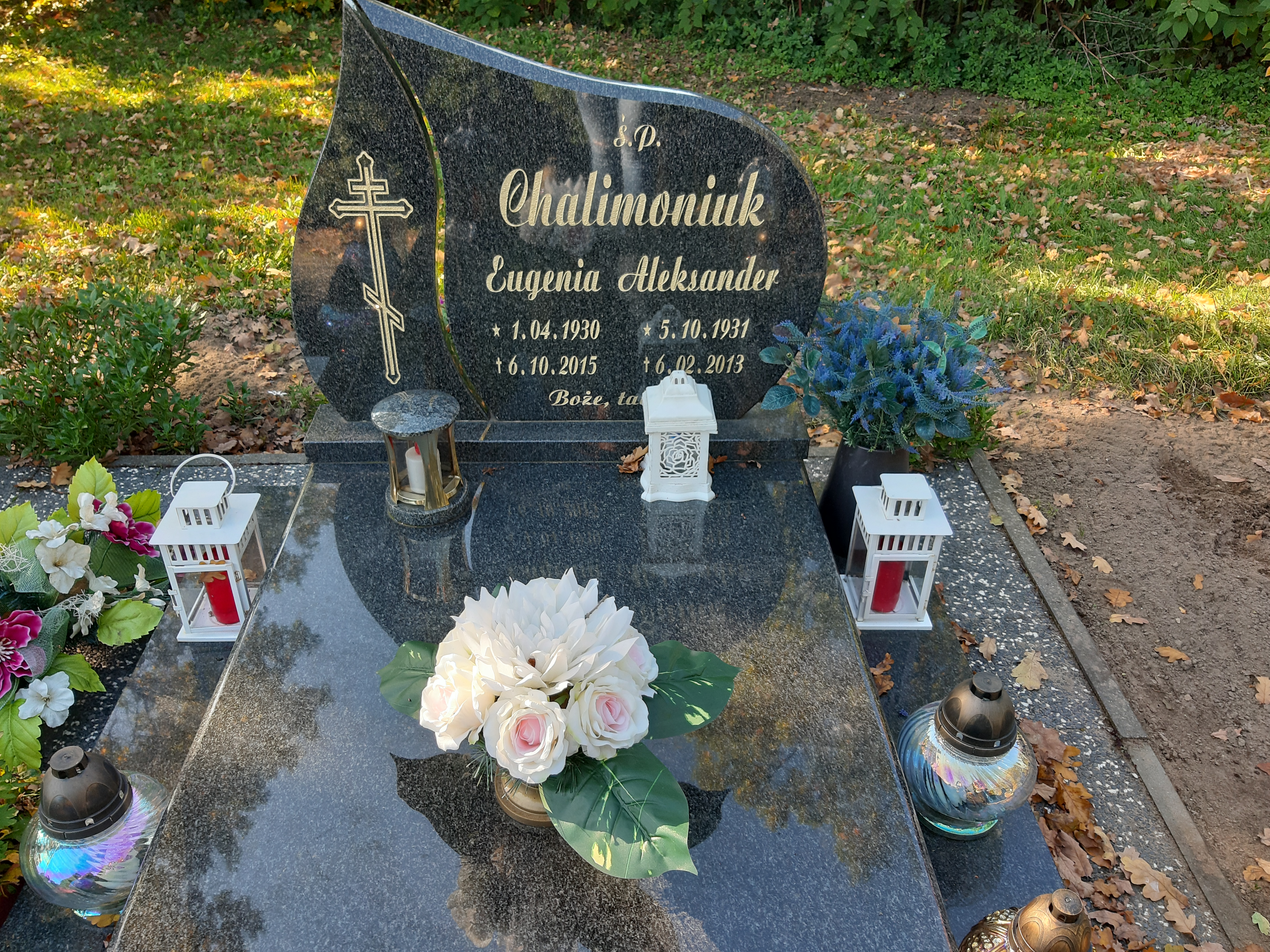 Eugenia Chalimoniuk 1930 Czarne - Grobonet - Wyszukiwarka osób pochowanych